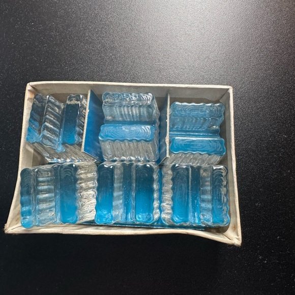 Vintage Czech crystal 6 pcs knife set - Picture 2 of 7